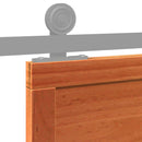 vidaXL viaszbarna tömör fenyőfa istálló stílusú ajtó 100x208 cm