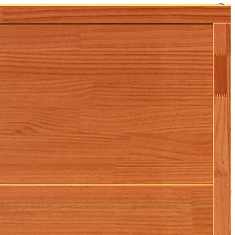 vidaXL viaszbarna tömör fenyőfa istálló stílusú ajtó 100x208 cm