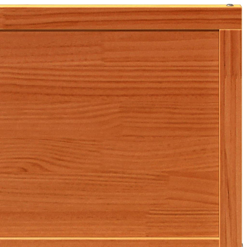 vidaXL viaszbarna tömör fenyőfa istálló stílusú ajtó 90x208 cm