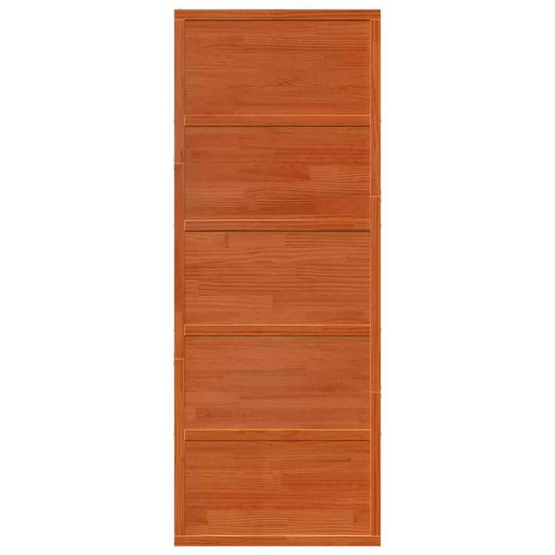 vidaXL viaszbarna tömör fenyőfa istálló stílusú ajtó 80x208 cm