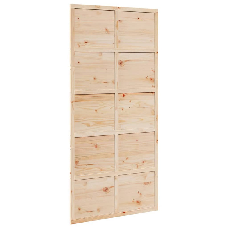 vidaXL tömör fenyőfa istálló stílusú ajtó 100 x 208 cm