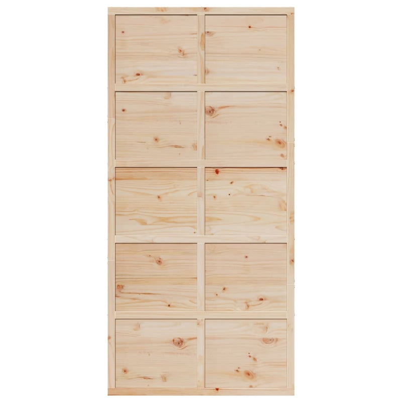 vidaXL tömör fenyőfa istálló stílusú ajtó 100 x 208 cm