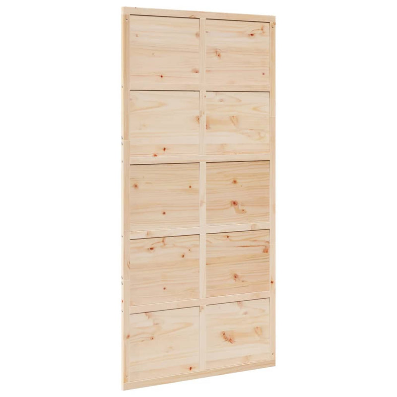 vidaXL tömör fenyőfa istálló stílusú ajtó 100 x 208 cm
