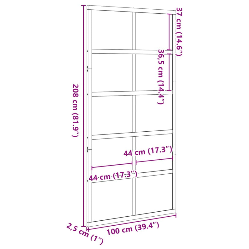 vidaXL fehér tömör fenyőfa istálló stílusú ajtó 100x208 cm