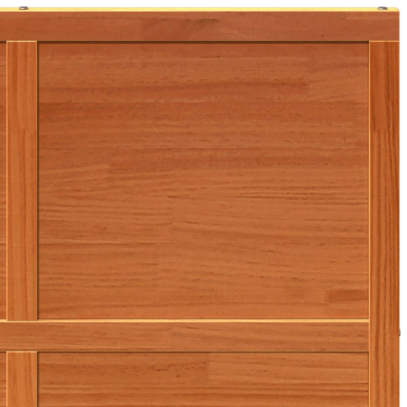 vidaXL viaszbarna tömör fenyőfa istálló stílusú ajtó 100x208 cm