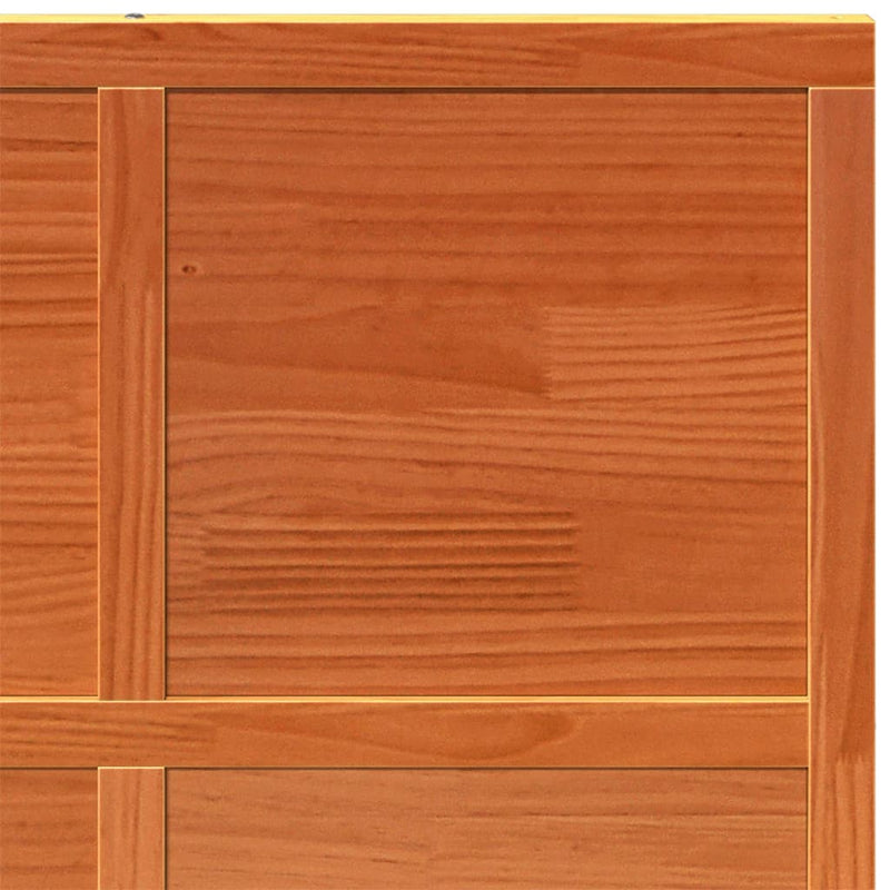 vidaXL viaszbarna tömör fenyőfa istálló stílusú ajtó 90x208 cm