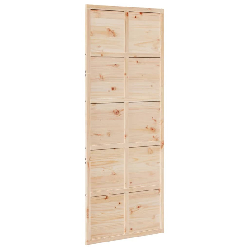 vidaXL tömör fenyőfa istálló stílusú ajtó 80x208 cm