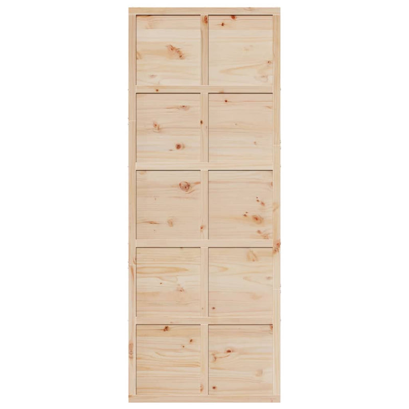vidaXL tömör fenyőfa istálló stílusú ajtó 80x208 cm