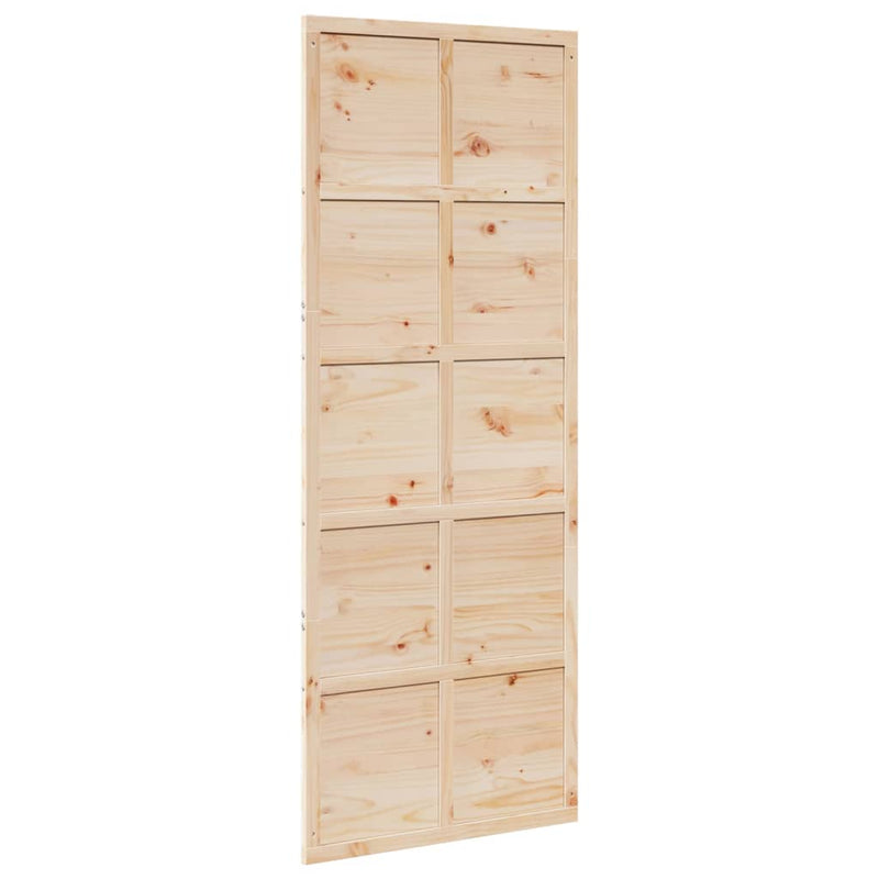 vidaXL tömör fenyőfa istálló stílusú ajtó 80x208 cm