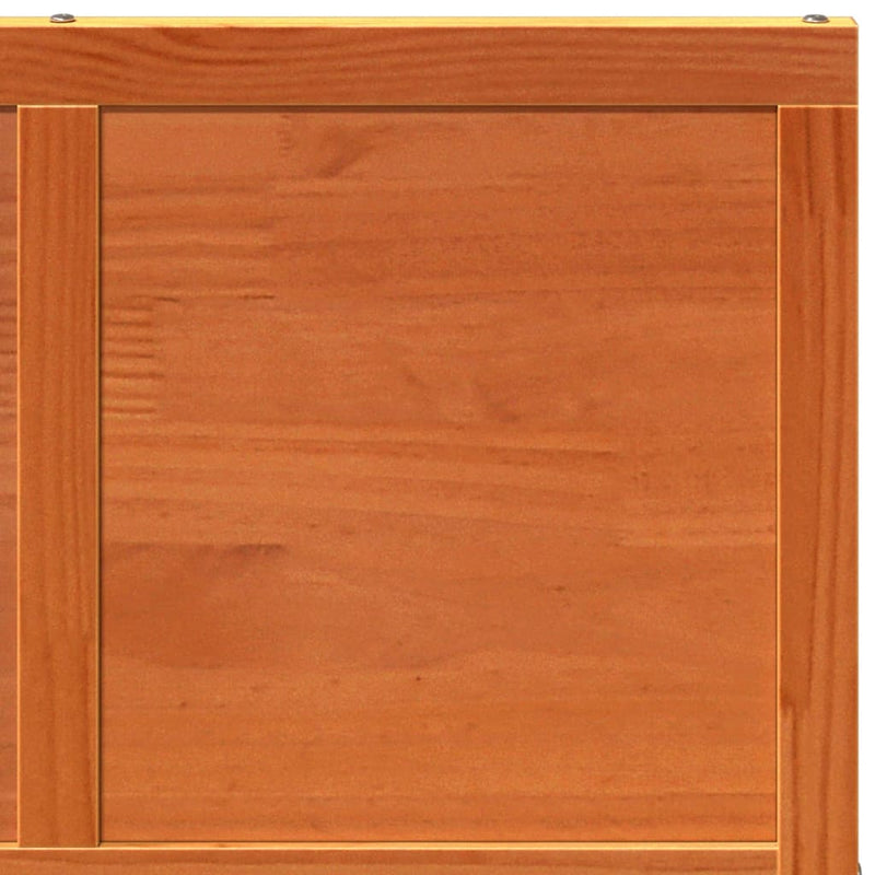 vidaXL viaszbarna tömör fenyőfa istálló stílusú ajtó 80x208 cm