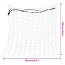 vidaXL 2 db kerek fehér PP szénaháló 100 x 100 cm