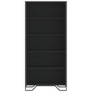 vidaXL fekete szerelt fa könyvszekrény 80 x 31 x 169 cm