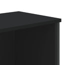 vidaXL fekete szerelt fa könyvszekrény 80 x 31 x 169 cm