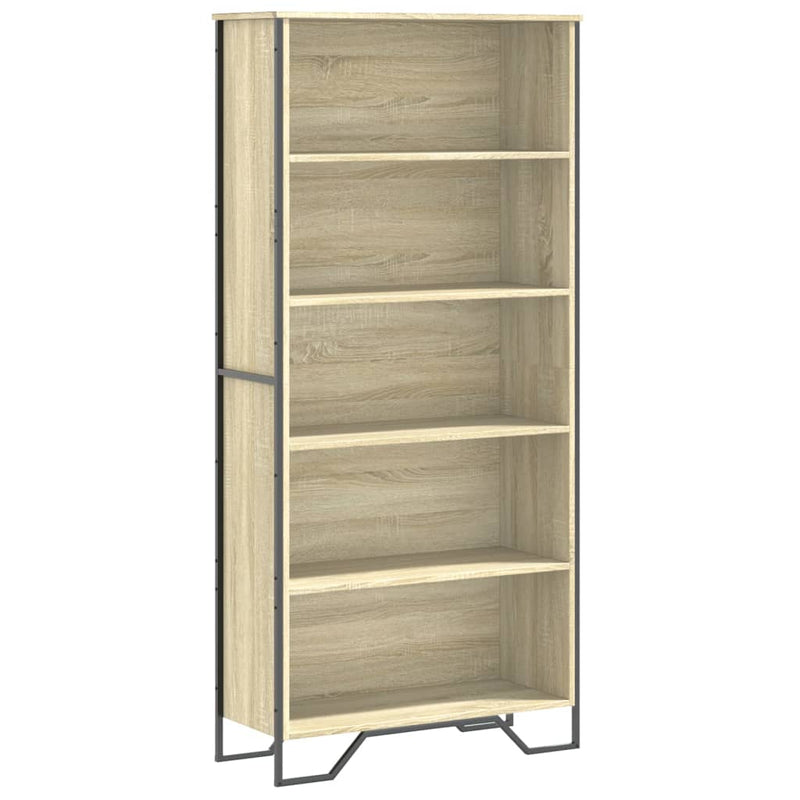 vidaXL sonoma tölgy színű szerelt fa könyvszekrény 80 x 31 x 169 cm