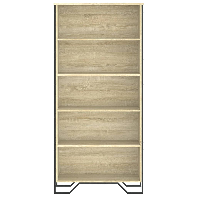 vidaXL sonoma tölgy színű szerelt fa könyvszekrény 80 x 31 x 169 cm