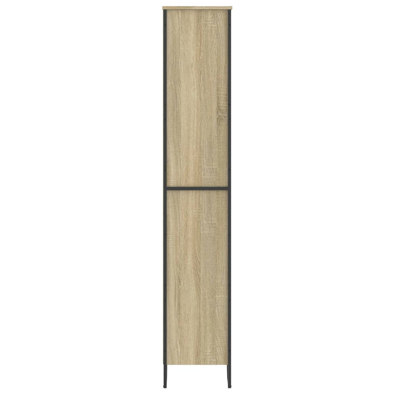 vidaXL sonoma tölgy színű szerelt fa könyvszekrény 80 x 31 x 169 cm