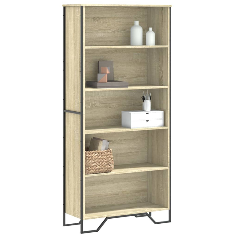vidaXL sonoma tölgy színű szerelt fa könyvszekrény 80 x 31 x 169 cm