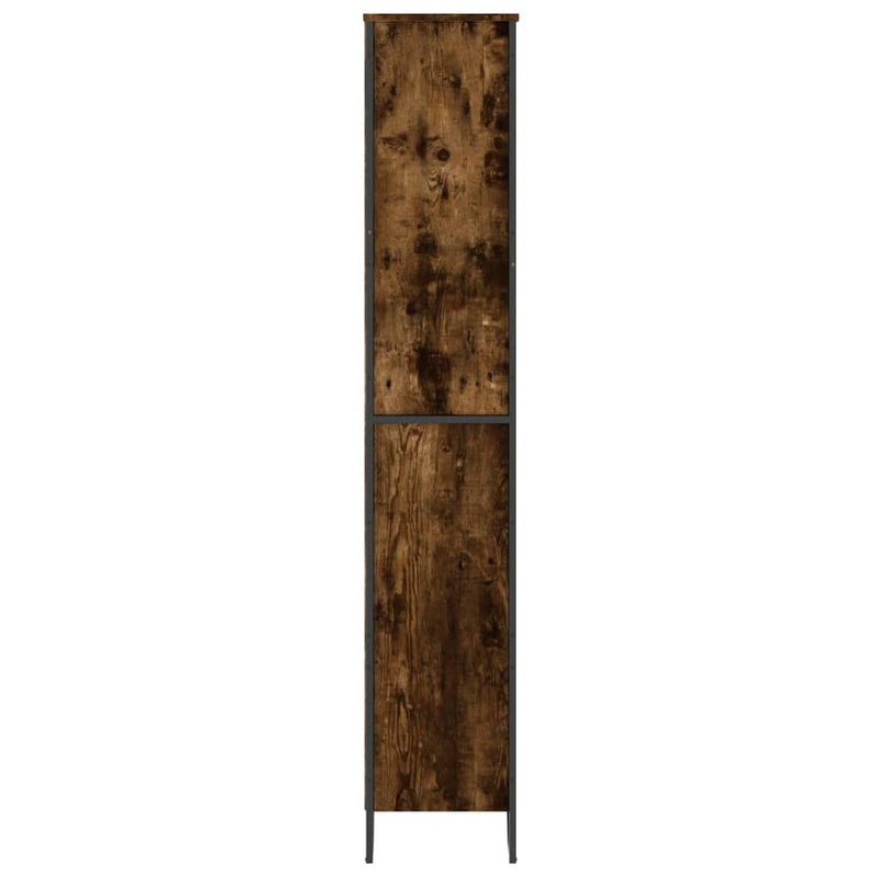 vidaXL füstös tölgy színű szerelt fa könyvszekrény 80 x 31 x 169 cm