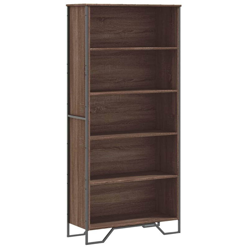 vidaXL barna tölgy színű szerelt fa könyvszekrény 80 x 31 x 169 cm