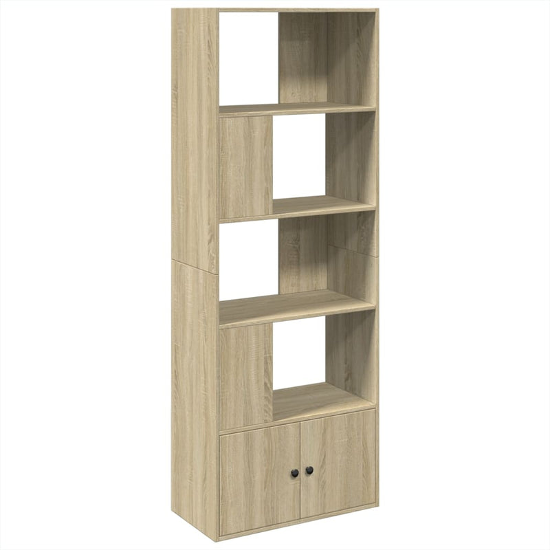 vidaXL sonoma tölgy színű szerelt fa könyvespolc 70 x 36 x 189 cm