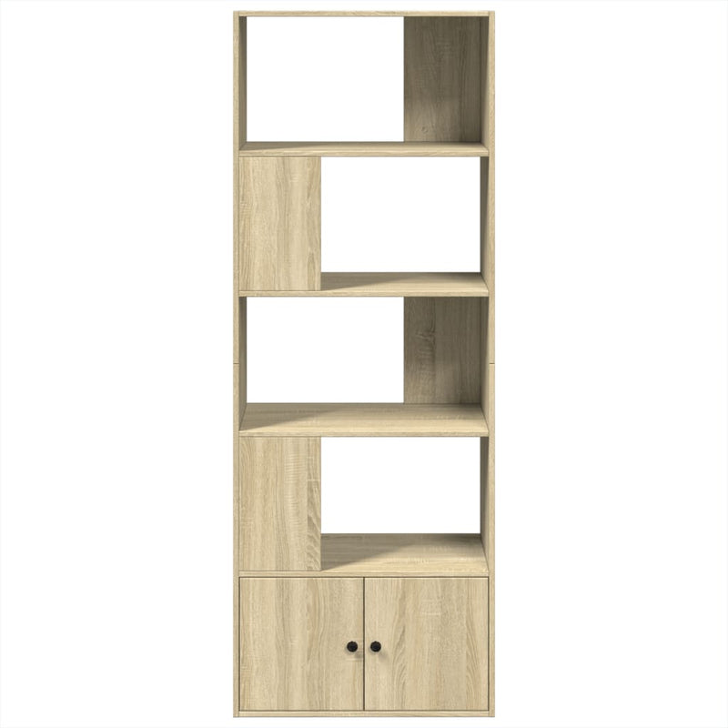 vidaXL sonoma tölgy színű szerelt fa könyvespolc 70 x 36 x 189 cm