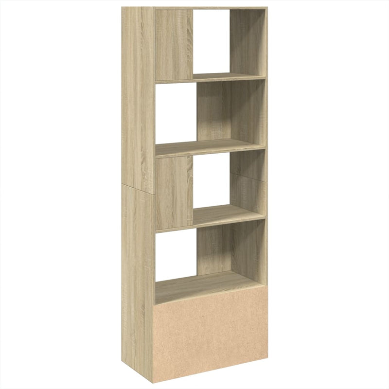 vidaXL sonoma tölgy színű szerelt fa könyvespolc 70 x 36 x 189 cm