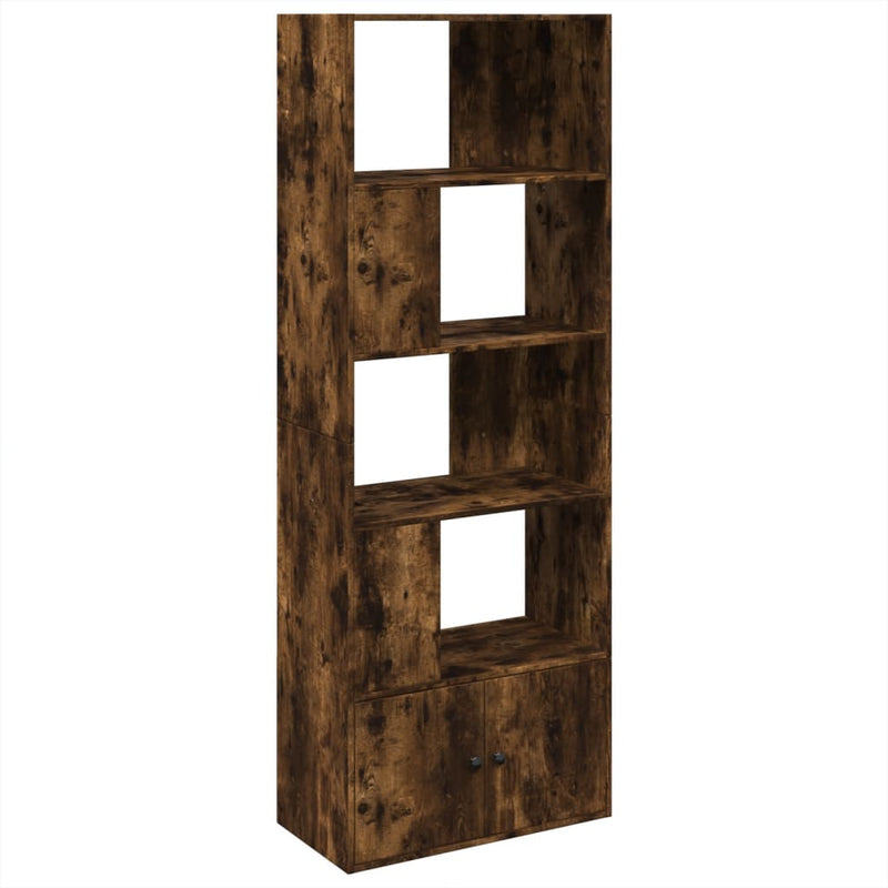 vidaXL füstös tölgy színű szerelt fa könyvespolc 70 x 36 x 189 cm