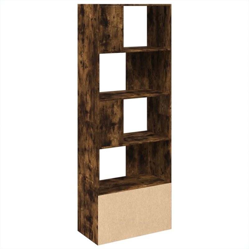 vidaXL füstös tölgy színű szerelt fa könyvespolc 70 x 36 x 189 cm