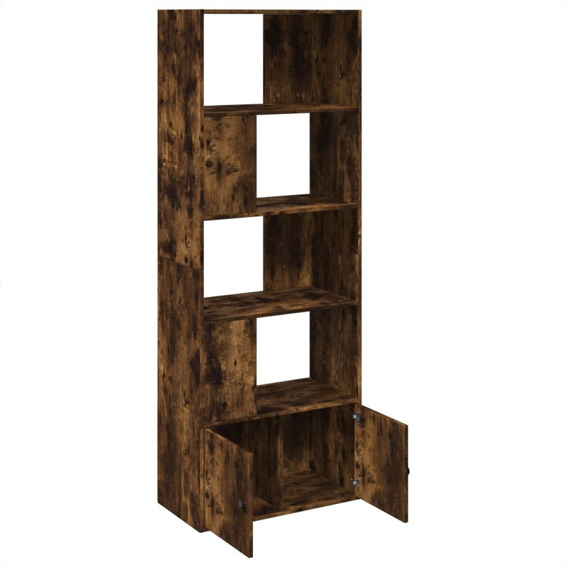 vidaXL füstös tölgy színű szerelt fa könyvespolc 70 x 36 x 189 cm