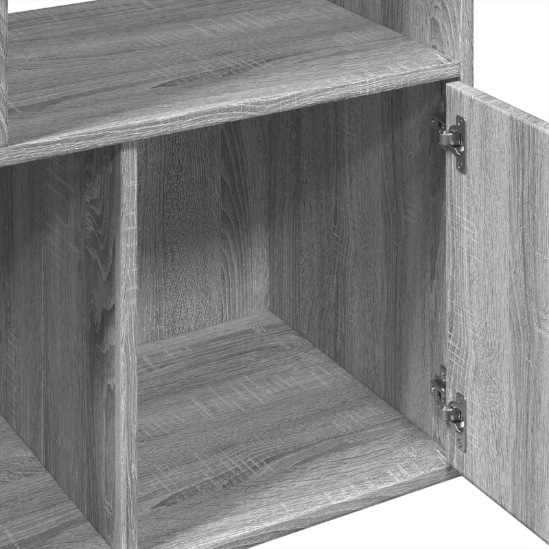 vidaXL szürke sonoma színű szerelt fa könyvespolc 70 x 36 x 189 cm