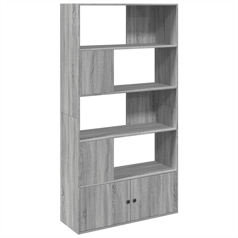 vidaXL szürke sonoma színű szerelt fa könyvespolc 100 x 36 x 189 cm
