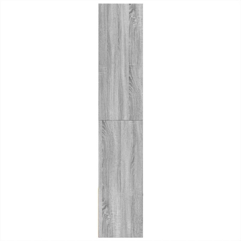 vidaXL szürke sonoma színű szerelt fa könyvespolc 100 x 36 x 189 cm