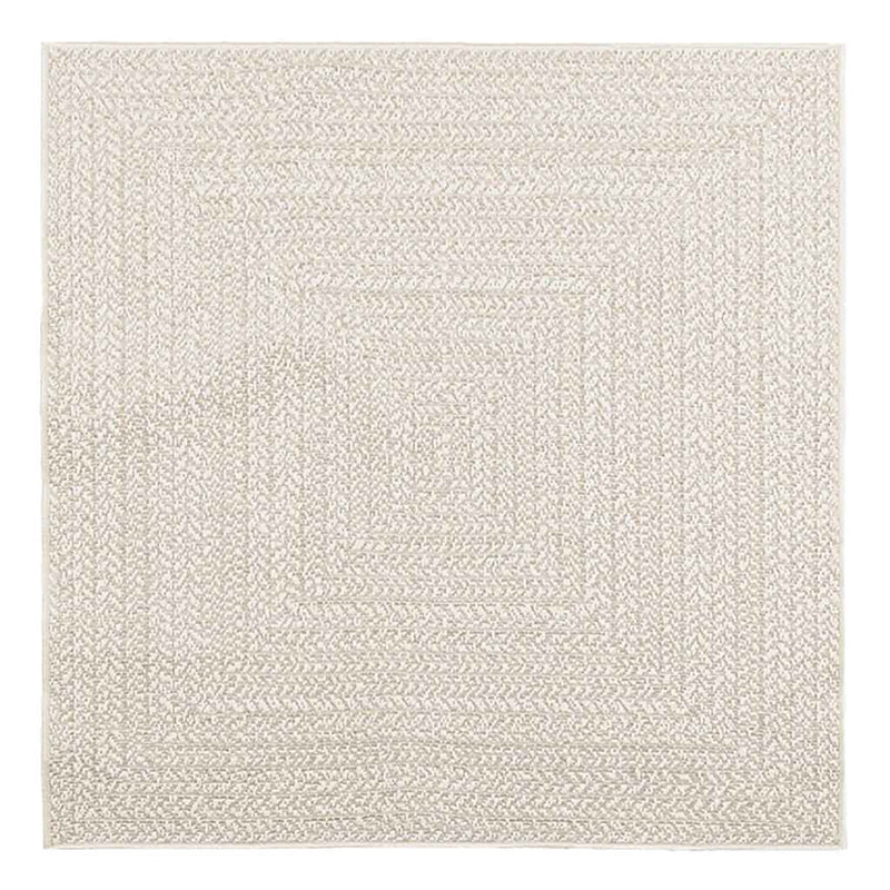 vidaXL ZIZUR krém juta hatású beltéri és kültéri szőnyeg 120x120 cm