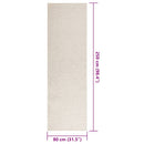 vidaXL ZIZUR krém juta hatású beltéri és kültéri szőnyeg 80x250 cm