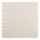 vidaXL ZIZUR krém juta hatású beltéri és kültéri szőnyeg 120x120 cm