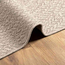 vidaXL ZIZUR krém juta hatású beltéri és kültéri szőnyeg 240x240 cm