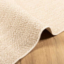 vidaXL ZIZUR bézs juta hatású beltéri és kültéri szőnyeg 120 x 120 cm