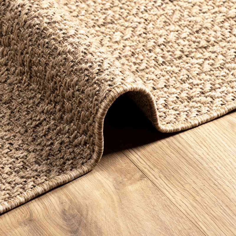 vidaXL ZIZUR bézs juta hatású beltéri és kültéri szőnyeg 120 x 120 cm