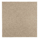 vidaXL ZIZUR bézs juta hatású beltéri és kültéri szőnyeg 120 x 120 cm