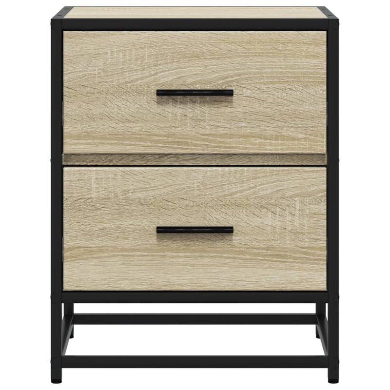 vidaXL 2 db sonoma tölgy éjjeliszekrény 40 x 31 x 50 cm