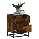 vidaXL füstös tölgy színű szerelt fa éjjeliszekrény 40 x 31 x 50 cm