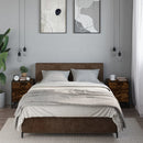 vidaXL 2 db füstös tölgy színű éjjeliszekrény 40 x 31 x 50 cm