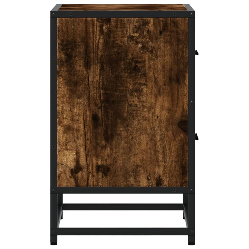 vidaXL 2 db füstös tölgy színű éjjeliszekrény 40 x 31 x 50 cm