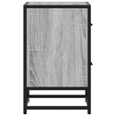 vidaXL 2 db szürke-sonoma színű szerelt fa éjjeliszekrény 40x31x50 cm