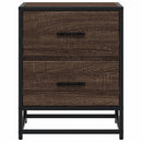 vidaXL barna tölgyszínű szerelt fa éjjeliszekrény 40 x 31 x 50 cm