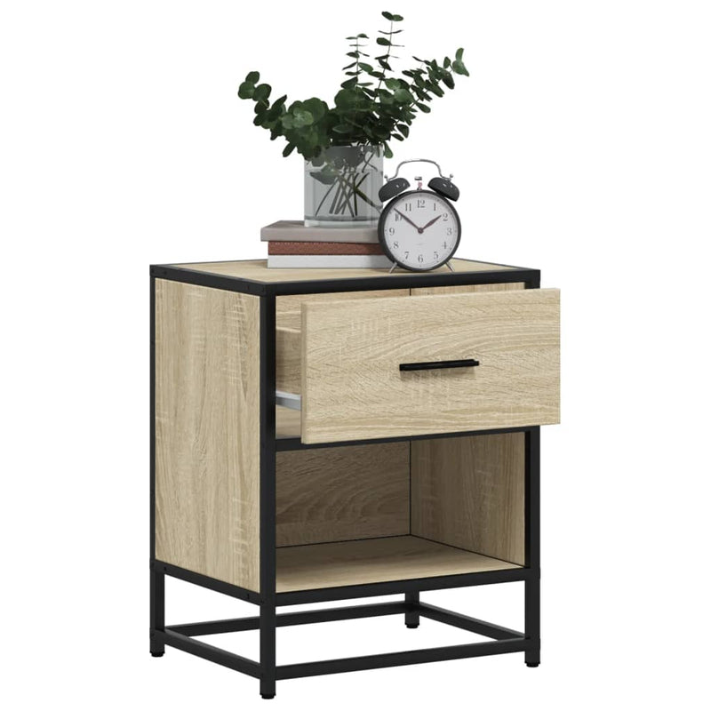 vidaXL 2 db sonoma tölgy éjjeliszekrény 40 x 31 x 50 cm