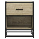 vidaXL 2 db sonoma tölgy éjjeliszekrény 40 x 31 x 50 cm