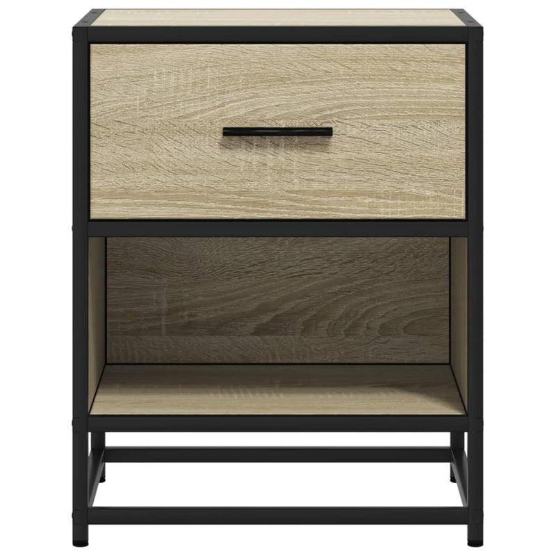 vidaXL 2 db sonoma tölgy éjjeliszekrény 40 x 31 x 50 cm