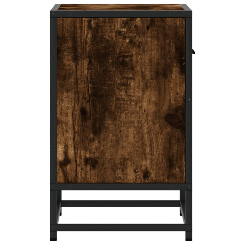 vidaXL 2 db füstös tölgy színű éjjeliszekrény 40 x 31 x 50 cm