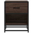 vidaXL barna tölgyszínű szerelt fa éjjeliszekrény 40 x 31 x 50 cm